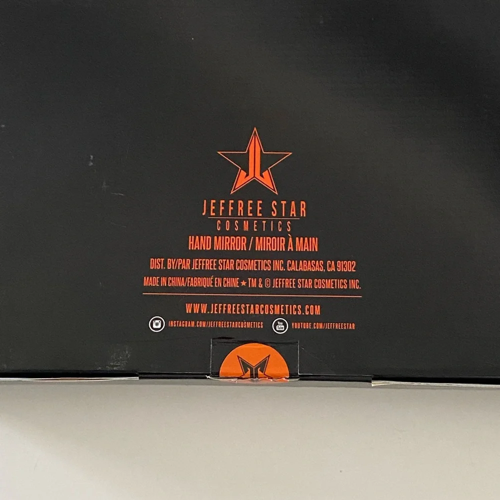 New Jeffree Star Cosmetics Hand Mirror Unisex OS‎ Orange Like New Star Logo
